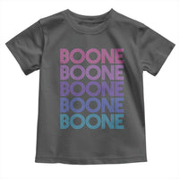 Retro Boone Name Lover Neon Gradient Typography Toddler T Shirt