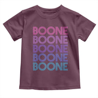 Retro Boone Name Lover Neon Gradient Typography Toddler T Shirt