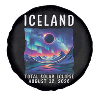 Iceland Total Solar Eclipse 2026 Aurora Spare Tire Cover Totality Northern Lights Astronomy Travel Gift