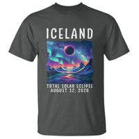 Iceland Total Solar Eclipse 2026 Aurora T Shirt Totality Northern Lights Astronomy Travel Gift
