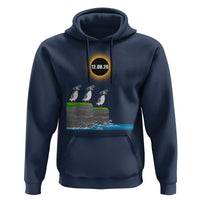 Cute Cartoon Puffins 2026 Total Solar Eclipse Hoodie August 12 Totality Funny Astronomy Gift