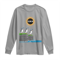 Cute Cartoon Puffins 2026 Total Solar Eclipse Long Sleeve Shirt August 12 Totality Funny Astronomy Gift