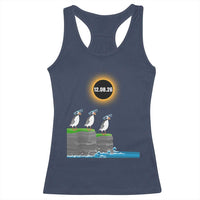 Cute Cartoon Puffins 2026 Total Solar Eclipse Racerback Tank Top August 12 Totality Funny Astronomy Gift