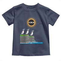 Cute Cartoon Puffins 2026 Total Solar Eclipse Toddler T Shirt August 12 Totality Funny Astronomy Gift