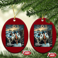 Puffin Selfie August 12 2026 Total Solar Eclipse Ceramic Ornament Funny Totality Photographic Astronomy Souvenir
