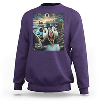 Puffin Selfie August 12 2026 Total Solar Eclipse Sweatshirt Funny Totality Photographic Astronomy Souvenir