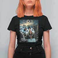 Puffin Selfie August 12 2026 Total Solar Eclipse T Shirt For Women Funny Totality Photographic Astronomy Souvenir