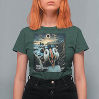 Puffin Selfie August 12 2026 Total Solar Eclipse T Shirt For Women Funny Totality Photographic Astronomy Souvenir
