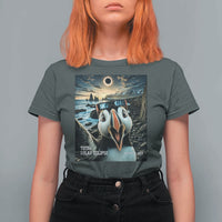 Puffin Selfie August 12 2026 Total Solar Eclipse T Shirt For Women Funny Totality Photographic Astronomy Souvenir