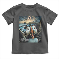 Puffin Selfie August 12 2026 Total Solar Eclipse Toddler T Shirt Funny Totality Photographic Astronomy Souvenir