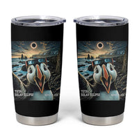 Puffin Selfie August 12 2026 Total Solar Eclipse Tumbler Cup Funny Totality Photographic Astronomy Souvenir