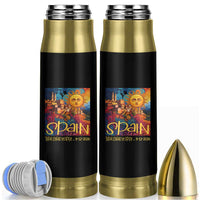 Spain 2026 Total Solar Eclipse Sun Face Graphic Bullet Tumbler Espana Totality Travel Memorabilia Astronomy Geek Gift