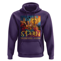 Spain 2026 Total Solar Eclipse Sun Face Graphic Hoodie Espana Totality Travel Memorabilia Astronomy Geek Gift