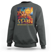 Spain 2026 Total Solar Eclipse Sun Face Graphic Sweatshirt Espana Totality Travel Memorabilia Astronomy Geek Gift