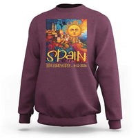 Spain 2026 Total Solar Eclipse Sun Face Graphic Sweatshirt Espana Totality Travel Memorabilia Astronomy Geek Gift