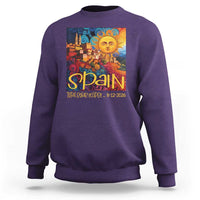 Spain 2026 Total Solar Eclipse Sun Face Graphic Sweatshirt Espana Totality Travel Memorabilia Astronomy Geek Gift