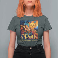 Spain 2026 Total Solar Eclipse Sun Face Graphic T Shirt For Women Espana Totality Travel Memorabilia Astronomy Geek Gift