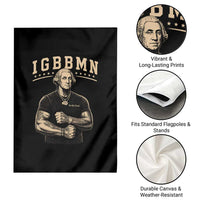 IGBBMN Buff George Washington Parody Garden Flag It’s Gonna Be Bad Funny Ironic Patriotic Founding Father