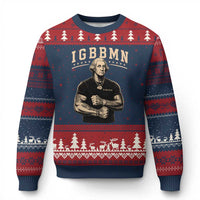IGBBMN Buff George Washington Parody Ugly Christmas Sweater It’s Gonna Be Bad Funny Ironic Patriotic Founding Father