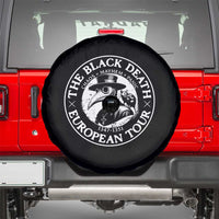 The Black Death European Tour 1347 Spare Tire Cover Funny Plague Doctor History Humor