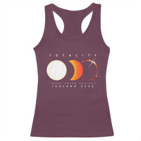 Iceland Total Solar Eclipse 2026 Totality Racerback Tank Top Travel Souvenir Astronomy Geek Gift