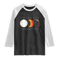 Iceland Total Solar Eclipse 2026 Totality Raglan Shirt Travel Souvenir Astronomy Geek Gift