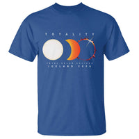 Iceland Total Solar Eclipse 2026 Totality T Shirt Travel Souvenir Astronomy Geek Gift