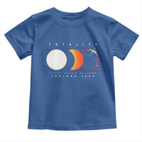 Iceland Total Solar Eclipse 2026 Totality Toddler T Shirt Travel Souvenir Astronomy Geek Gift