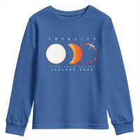 Iceland Total Solar Eclipse 2026 Totality Youth Sweatshirt Travel Souvenir Astronomy Geek Gift