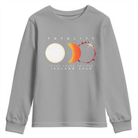 Iceland Total Solar Eclipse 2026 Totality Youth Sweatshirt Travel Souvenir Astronomy Geek Gift