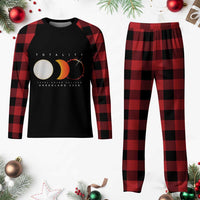 Greenland Total Solar Eclipse 2026 Totality Plaid Pajama Set Travel Souvenir Astronomy Geek Gift