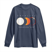 Greenland Total Solar Eclipse 2026 Totality Long Sleeve Shirt Travel Souvenir Astronomy Geek Gift