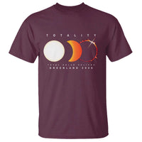 Greenland Total Solar Eclipse 2026 Totality T Shirt Travel Souvenir Astronomy Geek Gift