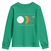 Greenland Total Solar Eclipse 2026 Totality Youth Sweatshirt Travel Souvenir Astronomy Geek Gift