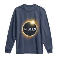 Spain Total Solar Eclipse 2026 Long Sleeve Shirt Path of Totality Astronomy Gift
