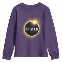 Spain Total Solar Eclipse 2026 Youth Sweatshirt Path of Totality Astronomy Gift