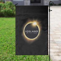 Iceland Total Solar Eclipse 2026 Garden Flag Path of Totality Astronomy Gift