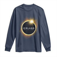 Iceland Total Solar Eclipse 2026 Long Sleeve Shirt Path of Totality Astronomy Gift