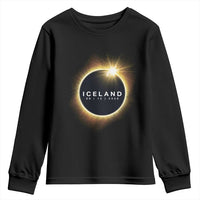 Iceland Total Solar Eclipse 2026 Youth Sweatshirt Path of Totality Astronomy Gift