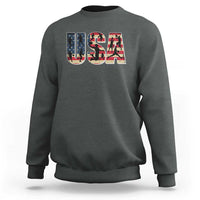 USA American Flag Basketball Sweatshirt For Sports Enthusiast - Wonder Print Shop