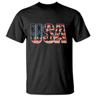 USA American Flag Basketball T Shirt For Sports Enthusiast - Wonder Print Shop