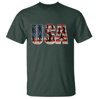USA American Flag Basketball T Shirt For Sports Enthusiast - Wonder Print Shop
