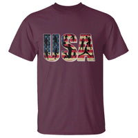 USA American Flag Basketball T Shirt For Sports Enthusiast - Wonder Print Shop