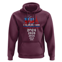 USA American Flag Basketball Hoodie 5 Years In A Row Champions 2024 - Wonder Print Shop