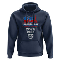 USA American Flag Basketball Hoodie 5 Years In A Row Champions 2024 - Wonder Print Shop