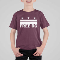 Free DC T Shirt For Kid Defend Washington D.C. Statehood Politics - Wonder Print Shop
