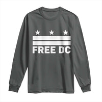 Free DC Long Sleeve Shirt Defend Washington D.C. Statehood Politics - Wonder Print Shop