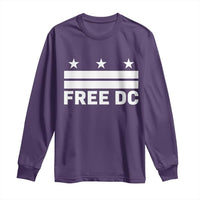 Free DC Long Sleeve Shirt Defend Washington D.C. Statehood Politics - Wonder Print Shop