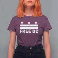 Free DC T Shirt For Women Defend Washington D.C. Statehood Politics - Wonder Print Shop
