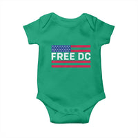 Free DC Patriotic Baby Onesie Defend Washington D.C. Statehood American Flag - Wonder Print Shop